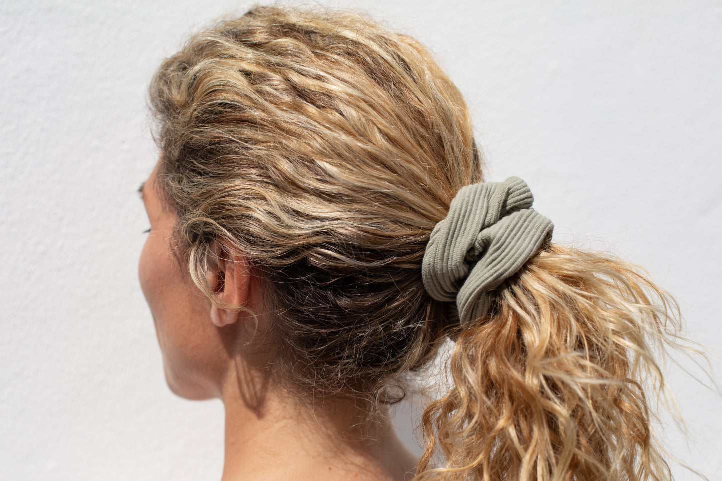 Olive scrunchie