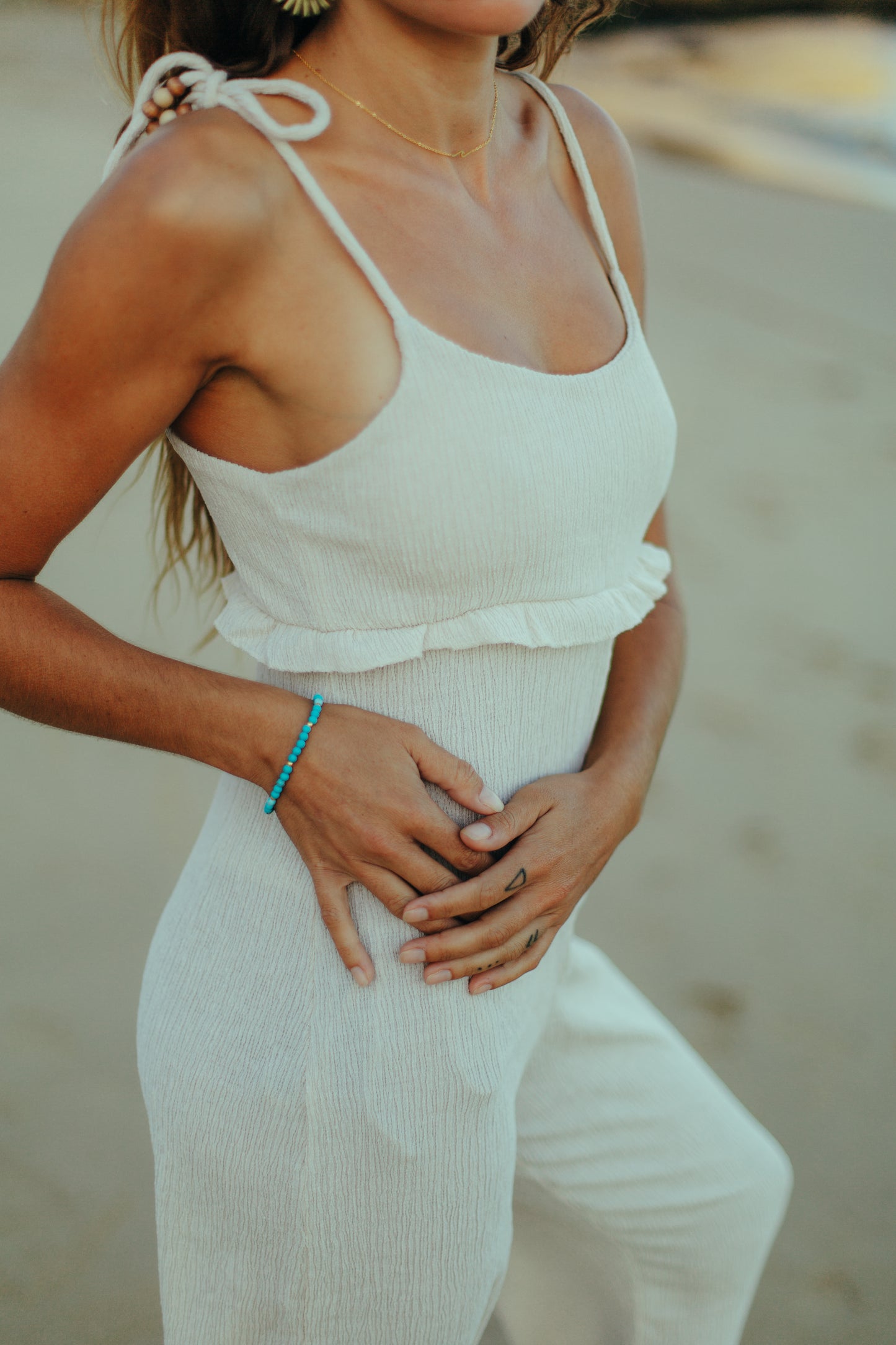 Turquoise bracelet gold plated