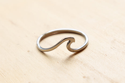 Wave ring silve plated