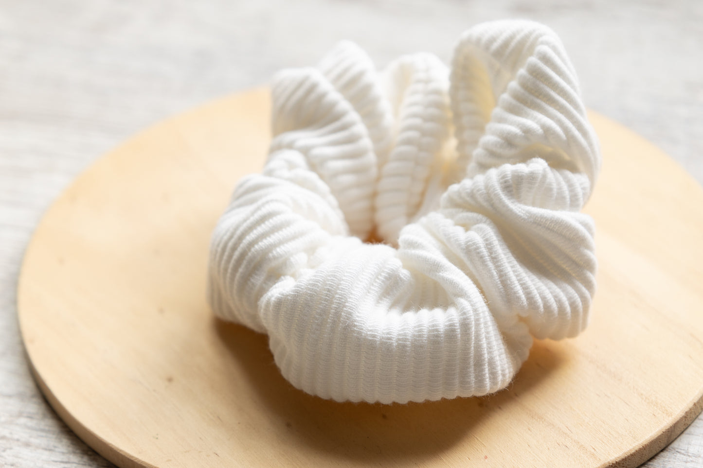 White scrunchie